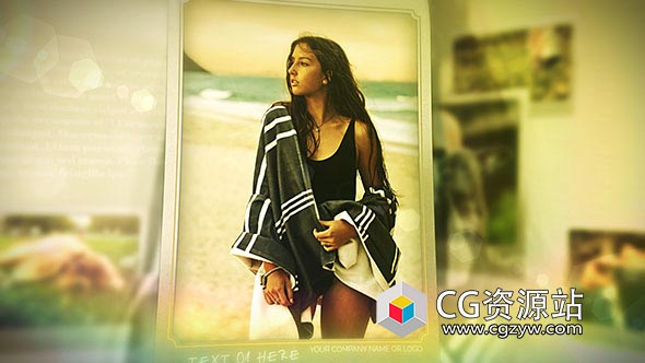 AE模板-照片幻灯片周年纪念婚礼相册开场片头 Photo Slideshow