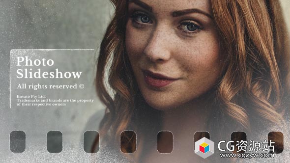 AE模板-时尚视差幻灯片图片相册片头 Photo Slideshow