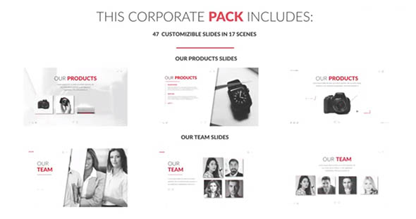 AE模板-企业介绍公司团队品牌业务信息图表介绍动画视频宣传片