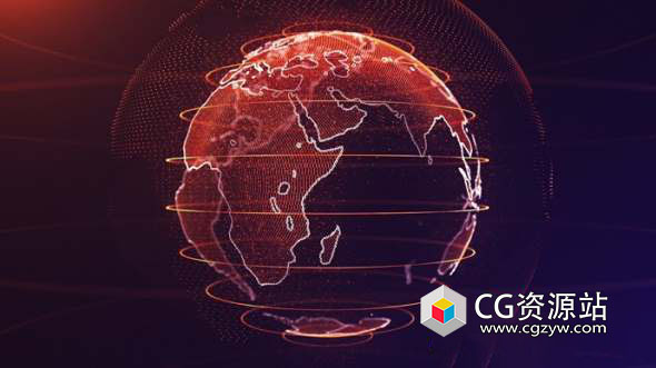 AE教程-Trapcode Form科技感粒子三维地球动画 3D Earth Particles