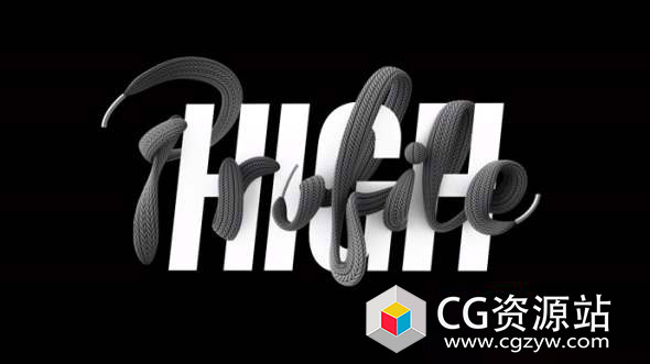 C4D制作细节鞋带建模渲染教程 Cinema 4D – How to Create a Shoelace Displacement Map Tutorial