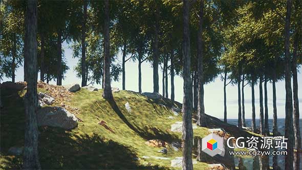 Cinema 4D Octane结合Forester插件创建真实树木草地教程