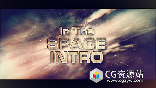 AE模板-三维宇宙空间文字标题介绍开场In The Space Intro