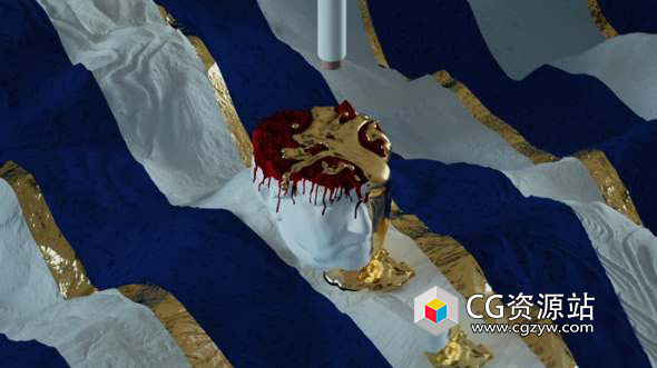 C4D金色流体渲染动画教程 Cinema 4D – Liquid Gold using X-Particles and Octane Tutorial