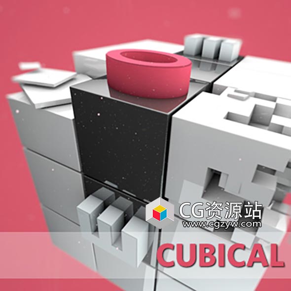 C4D运动图形魔方片头动画项目Cinema 4D视频教程-图片1