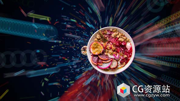 AE模板-4K动态食物菜单介绍片头 Dynamic 4K Food Menu