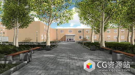 Unity学校场景Unity Asset – School Scene v1.5