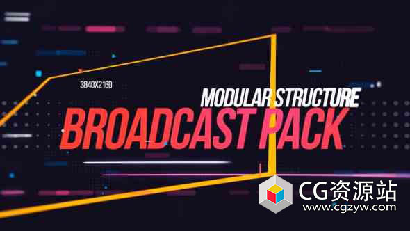 AE模板-4K分辨率动感时尚电视栏目包装 Broadcast Promo 4K