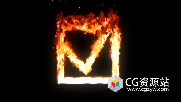 AE模板-电影史诗LOGO图片文字生成燃烧火焰粒子元素Fire Element Creater