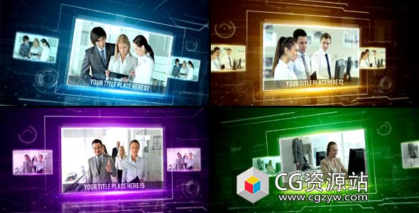 AE模板-高科技公司幻灯片企业宣传片视频演示