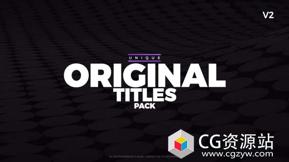 AE模板-现代简约文字标题字幕动画This is Titles