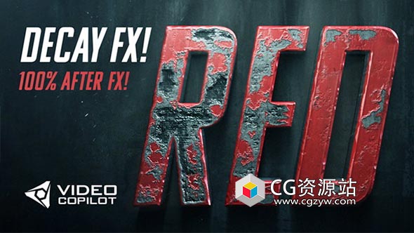 AE制作金属腐蚀铁锈特效3D片头动画教程167期 Advanced Damage & Decay FX After Effects Tutorial