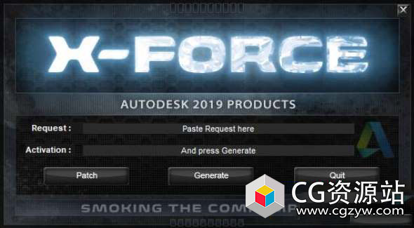 Autodesk 2019 XForce注册机 + NLM破解+软件密钥 Win