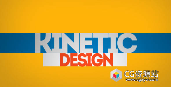 AE模板-简洁文字标题排版MG动画Kinetic Typo