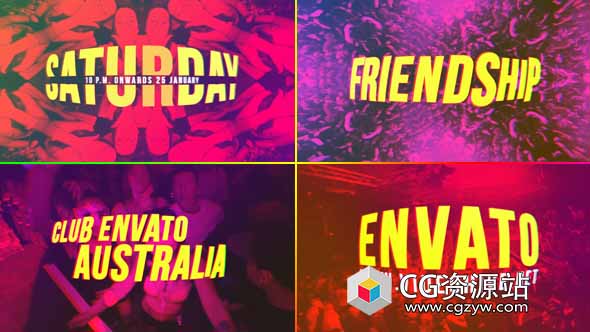 AE模板-夜总会开场酒吧视频宣传片 Night Club Opener