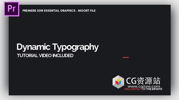 Pr预设-19组文字标题动画 Dynamic Minimalism – Essential Graphics