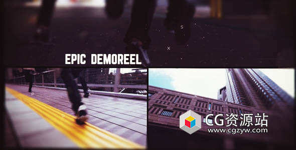 AE模板-电影史诗动态视频演示分屏包装片头 Epic Video Demo Reel