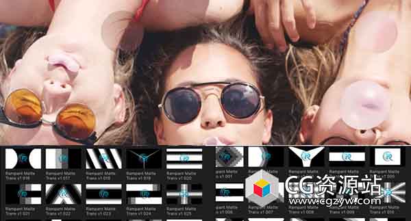 FCPX插件-40组图形遮罩视频转场预设第一套