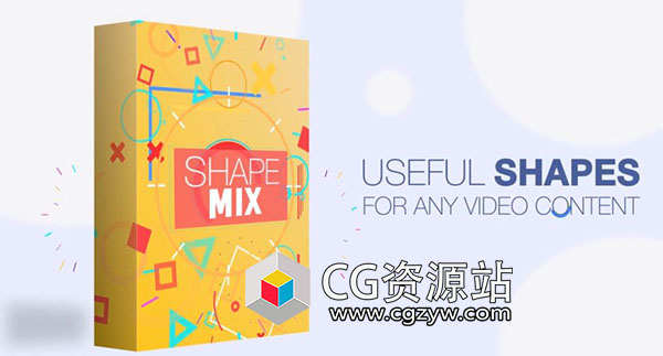 AE模板-形状动态图形元素包栏目包装MG动画