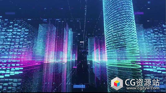 Stardust粒子插件制作科技感三维数字城市AE教程
