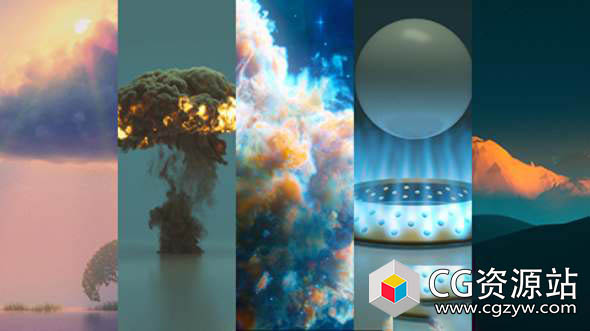 Houdini体积流体烟雾特效Octane渲染教程