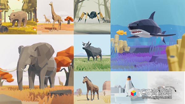 Unity低多边形动物动画 Low Poly Animated Animals v3.0