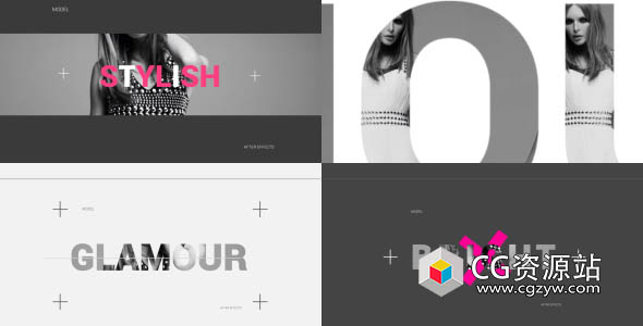 AE模板-12组MG动画创意图形文字标题 Motion Type – Titles Pack