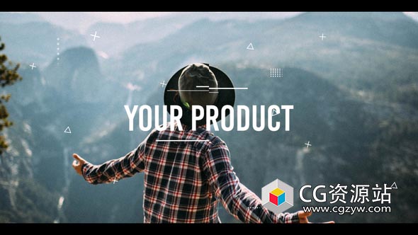 AE模板-动态时尚图形切割图片快闪片头 Dynamic Stylish Opener