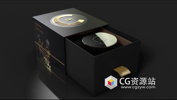 C4D教程-照片级渲染产品包装盒建模灯光渲染教程+工程文件-图片1