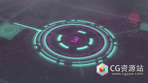 AE模板-电影预告片科幻HUD文字标题片头开场 Futuristic Cinematic Trailer