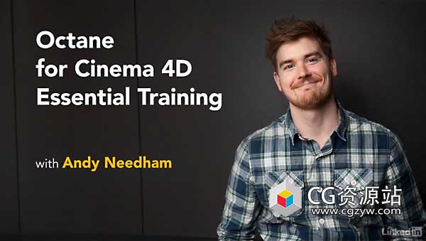 OctaneRender渲染器C4D全面基础入门视频教程+中英文字幕