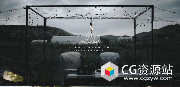 9个欧美电影时尚婚礼视频调色LUTS预设(FCPX/达芬奇/AE/Pr/Ps等)