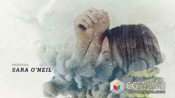 AE模板-大气唯美抽象艺术电影多重曝光片头Cinematic Double Exposure