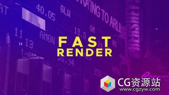 AE模板-时尚快速故障城市生活视频宣传包装 Colorful Dynamic Opener