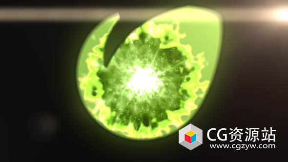 AE模板-快速能量放大标志Logo动画 Fast Energy Zoom Logo