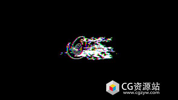 AE模板-故障标志信号损坏像素Logo动画 Glitch Logo