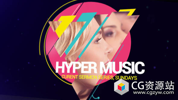 AE模板-时尚派对摇滚表演音乐节宣传片视频片头 Hyper Music Festival.rar