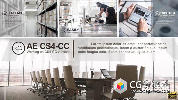 AE模板-简洁公司介绍包装宣传 Minimal Corporate Presentation