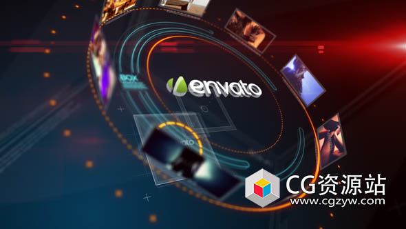 AE模板-时尚标志揭示科技感视频展示片头 Opener Displays