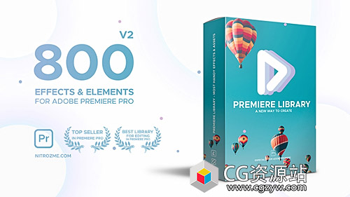 PR预设-800组扭曲调色信号损坏镜像RGB色彩分离Premiere视频特效-图片1