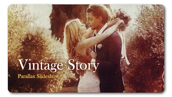 AE模板-复古视差幻灯片回忆相册展示 Retro Vintage Parallax Slideshow
