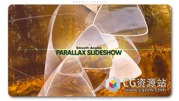 AE模板-电影史诗平滑三角形视差幻灯片图片展示 Smooth Angles Parallax Slideshow