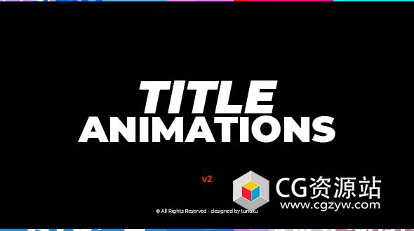 AE模板-25组企业动态优雅文字标题动画 Title Animations