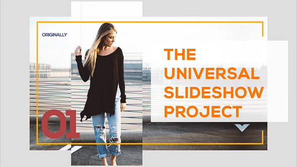 AE模板-通用幻灯片商务包装开场 Universal Slideshow