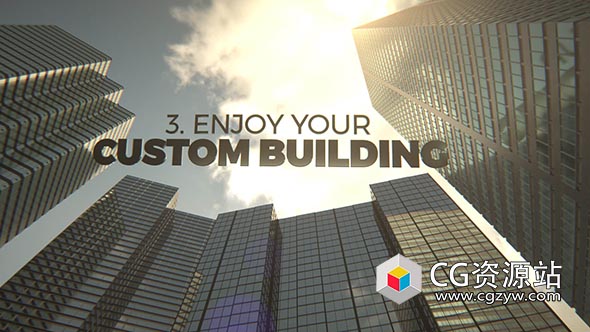 C4D三维摩天大楼城市建筑楼房模型预设lib4d格式-图片1