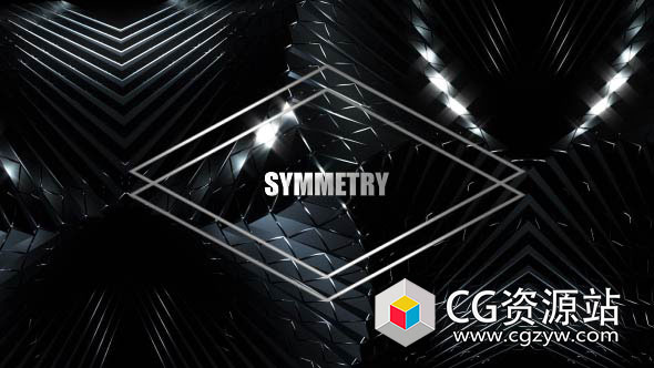 俱乐部音乐会舞蹈对称质感舞台大屏幕LED视频素材 Symmetry