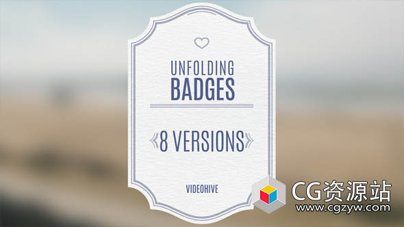 AE模板-婚礼标签徽章文字标题动画 Wedding Badges