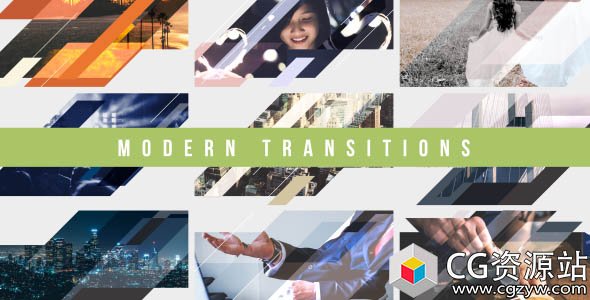 AE模板-10个现代图形转换包遮罩视频转场 Modern Transitions 10 Pack Volume 4