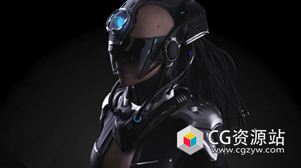 C4D结合Arnold科幻机械高级机器概念艺术建模渲染教程Elementza – Character Concept Art With Cinema 4D and Arnold
