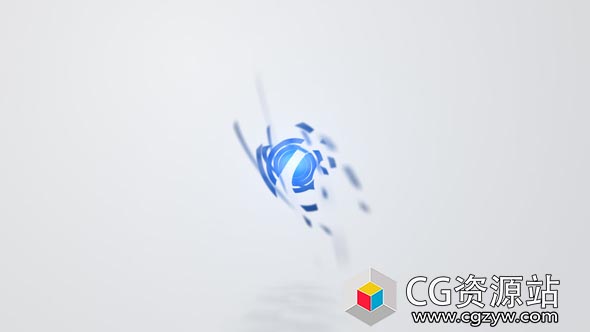 AE模板-圆形旋转破碎汇聚Logo动画 Circular Logo Reveal